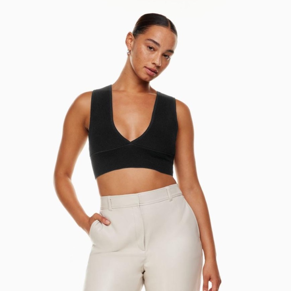 Babaton Sculpt Knit Deep V Tank